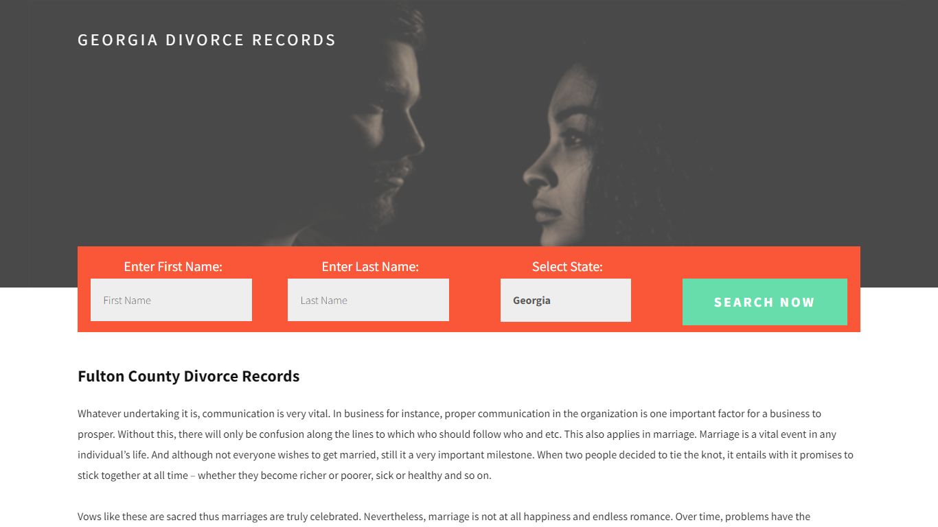 Fulton County Divorce Records